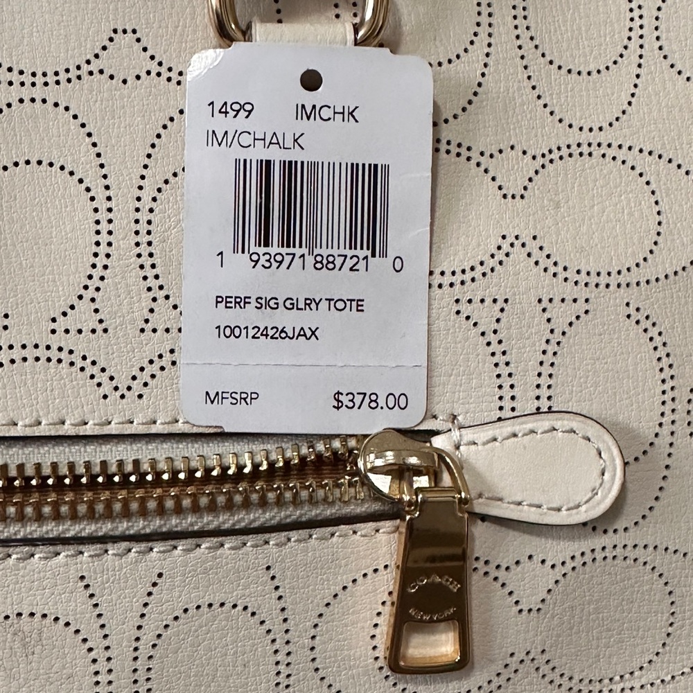 Coach Ivory Signature C Gallery Tote - Picture 14 of 14